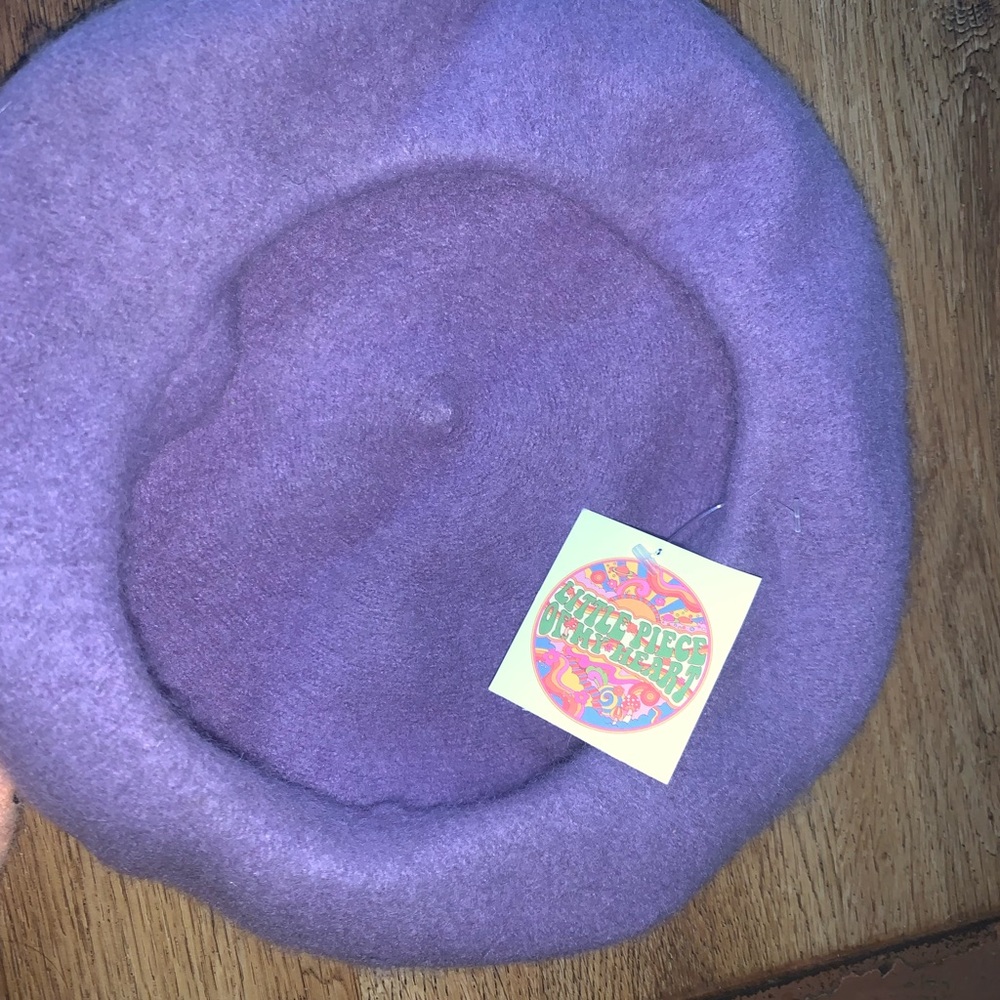 Purple French beret